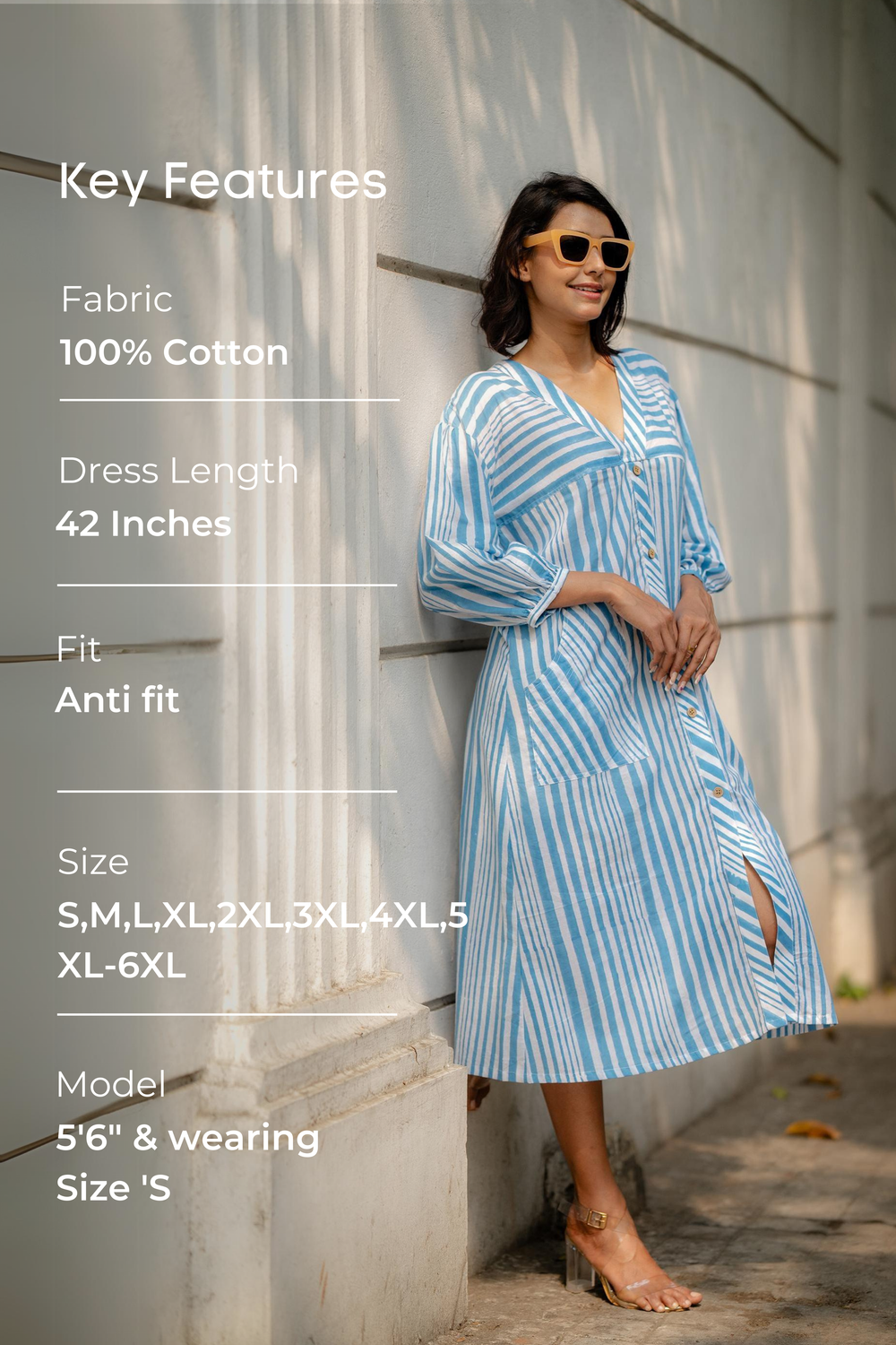 Nuchic Hand-Block Printed Dresses | Plus-Size Women's | Sizes M6XL Nuchic Hand-Block Printed Dresses | Plus-Size Women's | Sizes M6XL