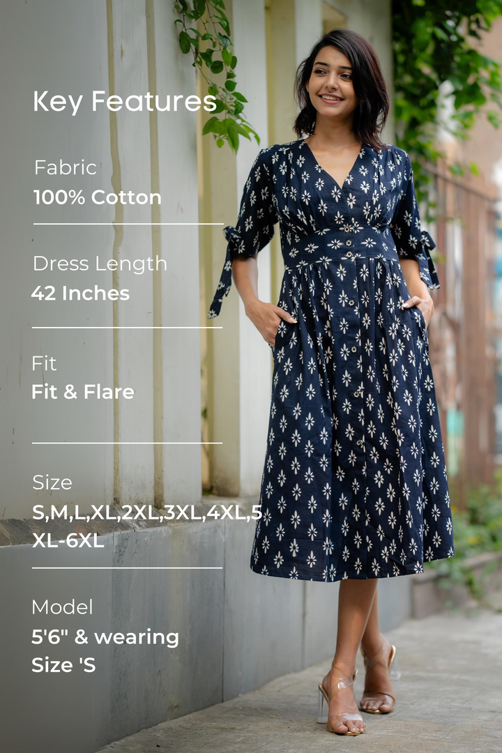 Button Down Dress - Black