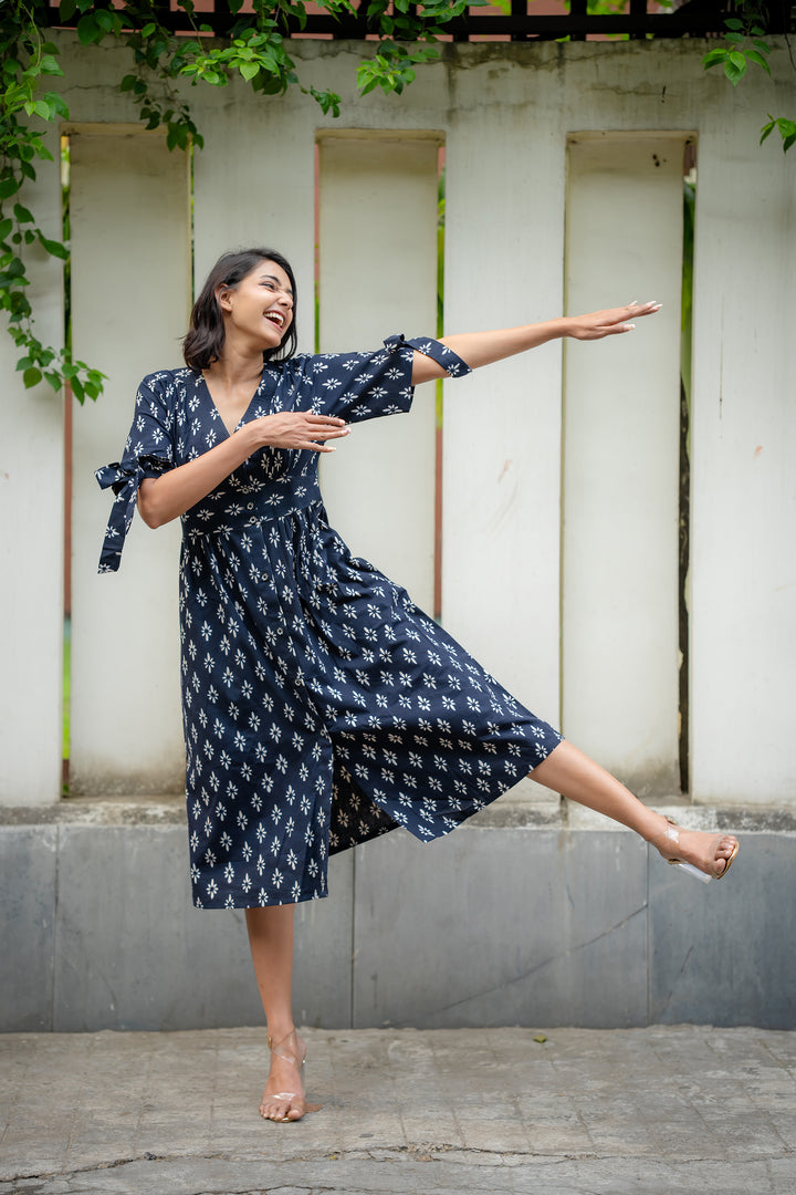 Button Down Dress - Black